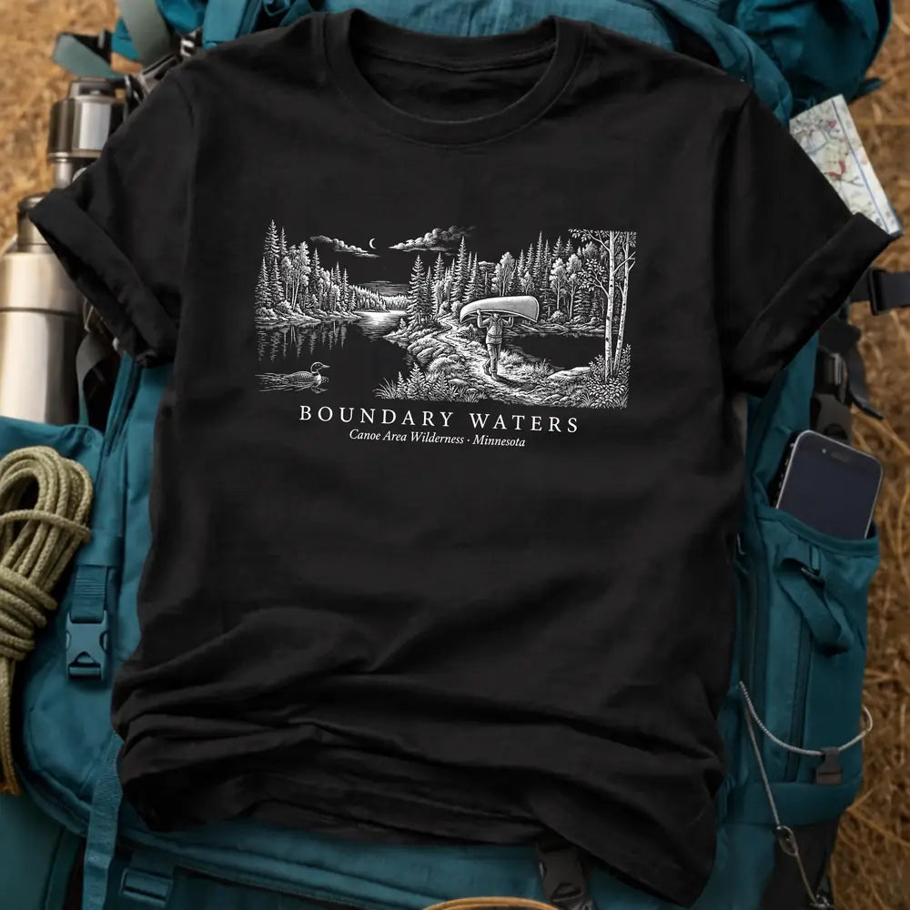 Boundary Waters Minnesota T-Shirt – Canoe Tee