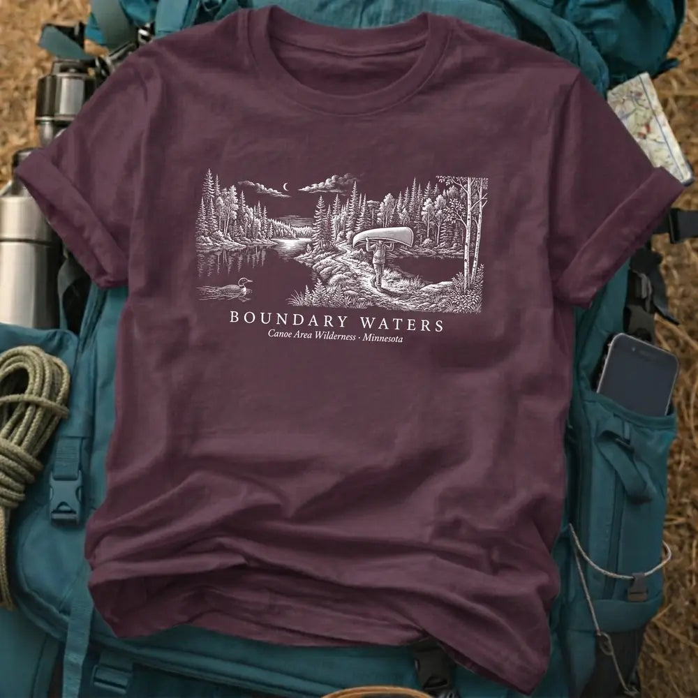 Boundary Waters Minnesota T-Shirt – Canoe Tee