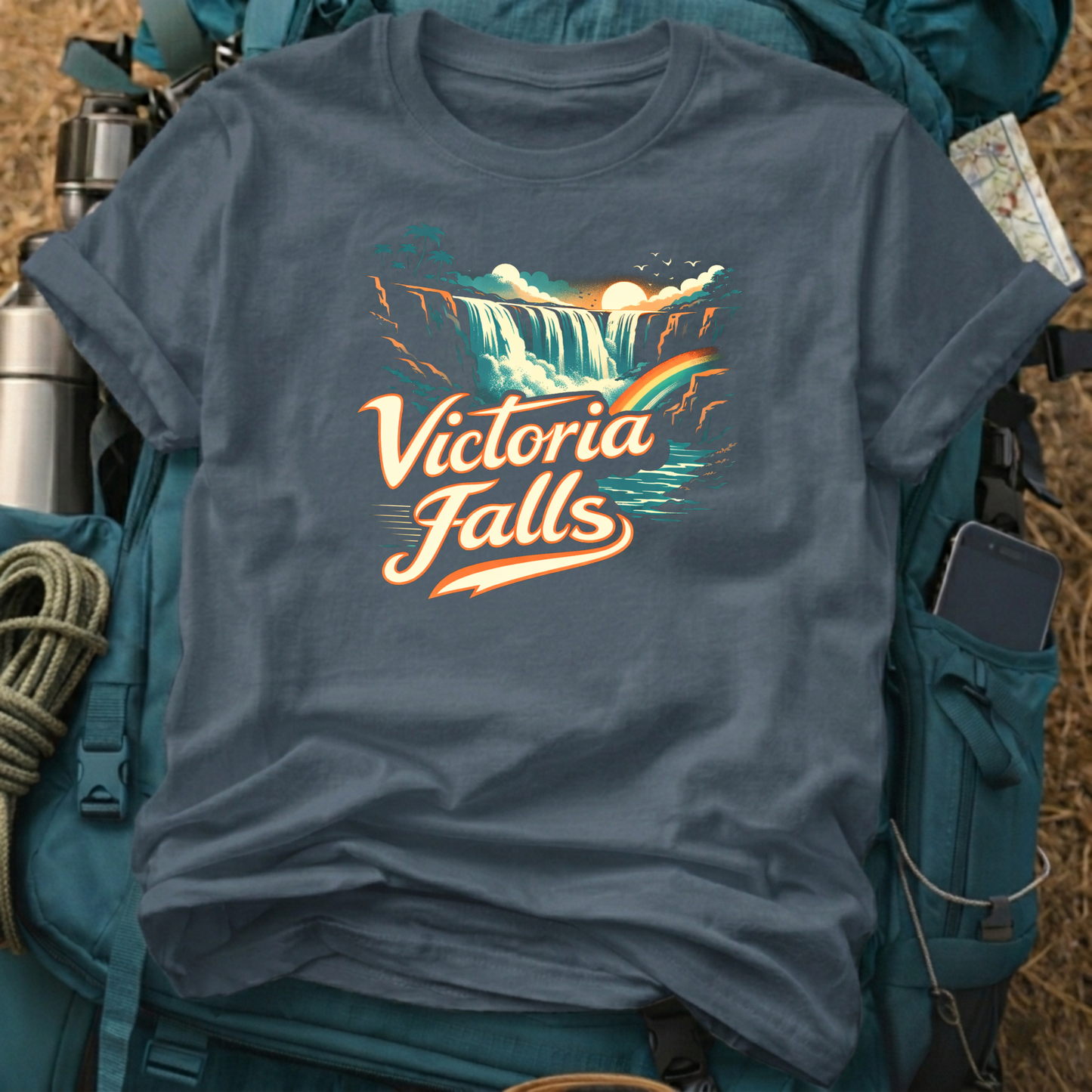 Victoria Falls T-Shirt – Mosi-oa-Tunya Waterfall Graphic Tee