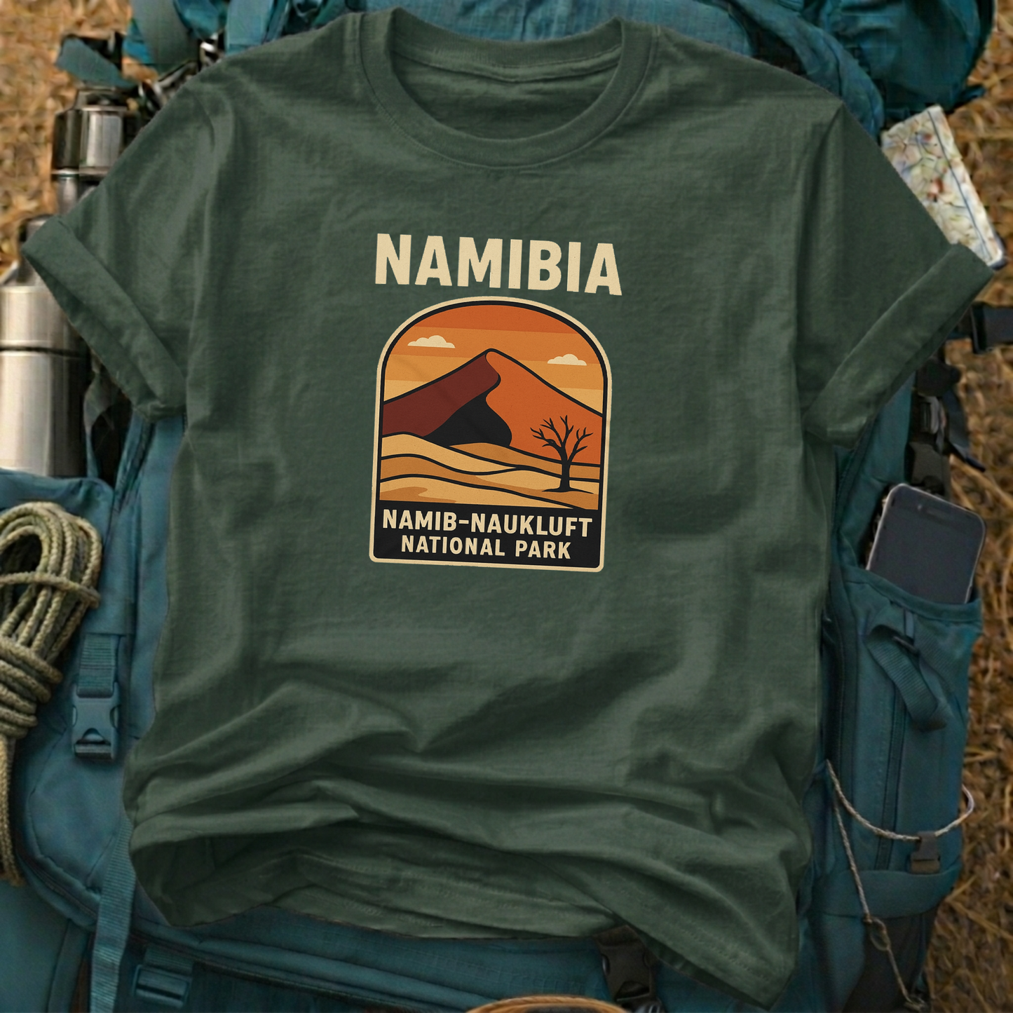 Namibia T-Shirt - Namib-Naukluft Sand Dune Graphic Tee