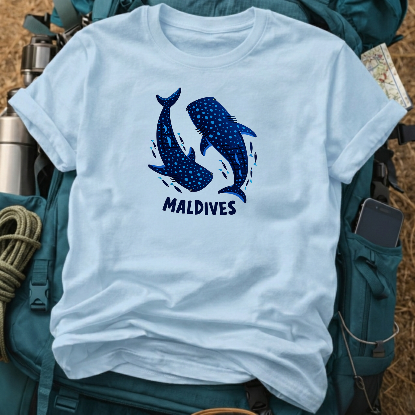 Maldives T-Shirt - Whale Shark Ocean Dive Graphic Tee