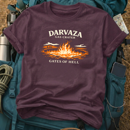 Darvaza Gas Crater T-Shirt – Gates of Hell Turkmenistan Graphic Tee