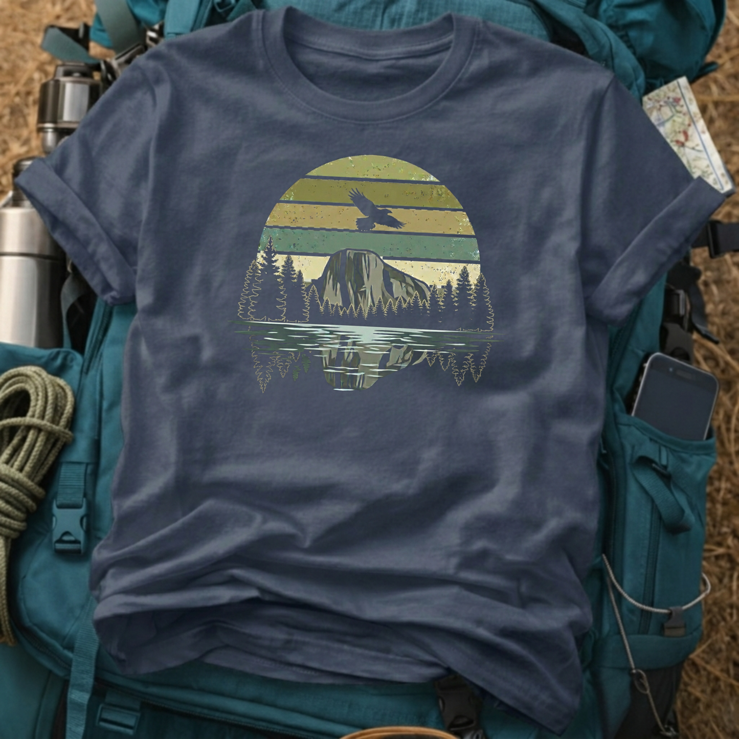 Yosemite National Park T-Shirt – El Capitan Raven Graphic Tee