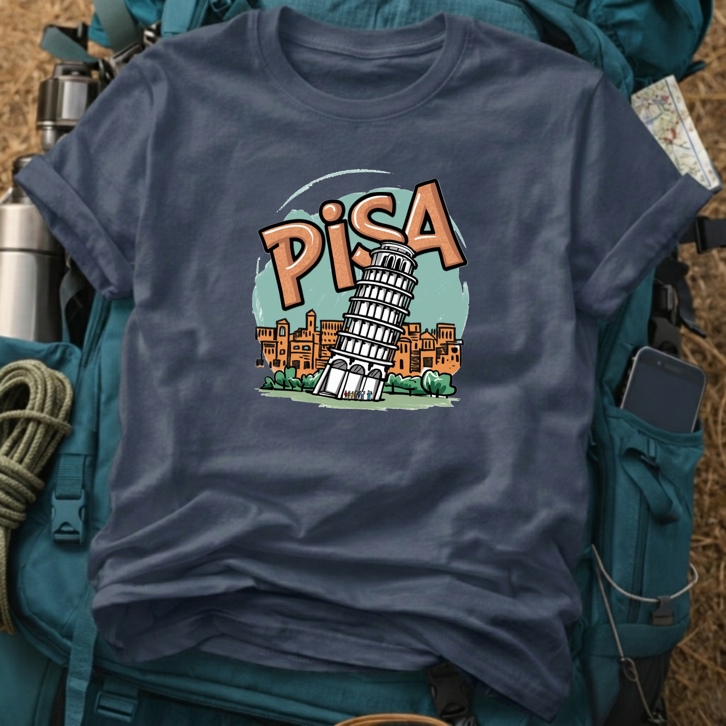 Pisa Italy Unisex Travel T-Shirt