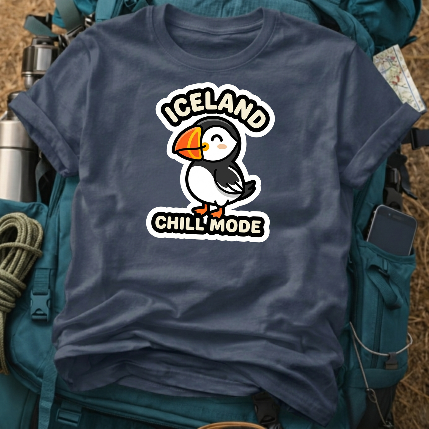 Iceland Puffin T-Shirt – Cute Arctic Travel Graphic Tee