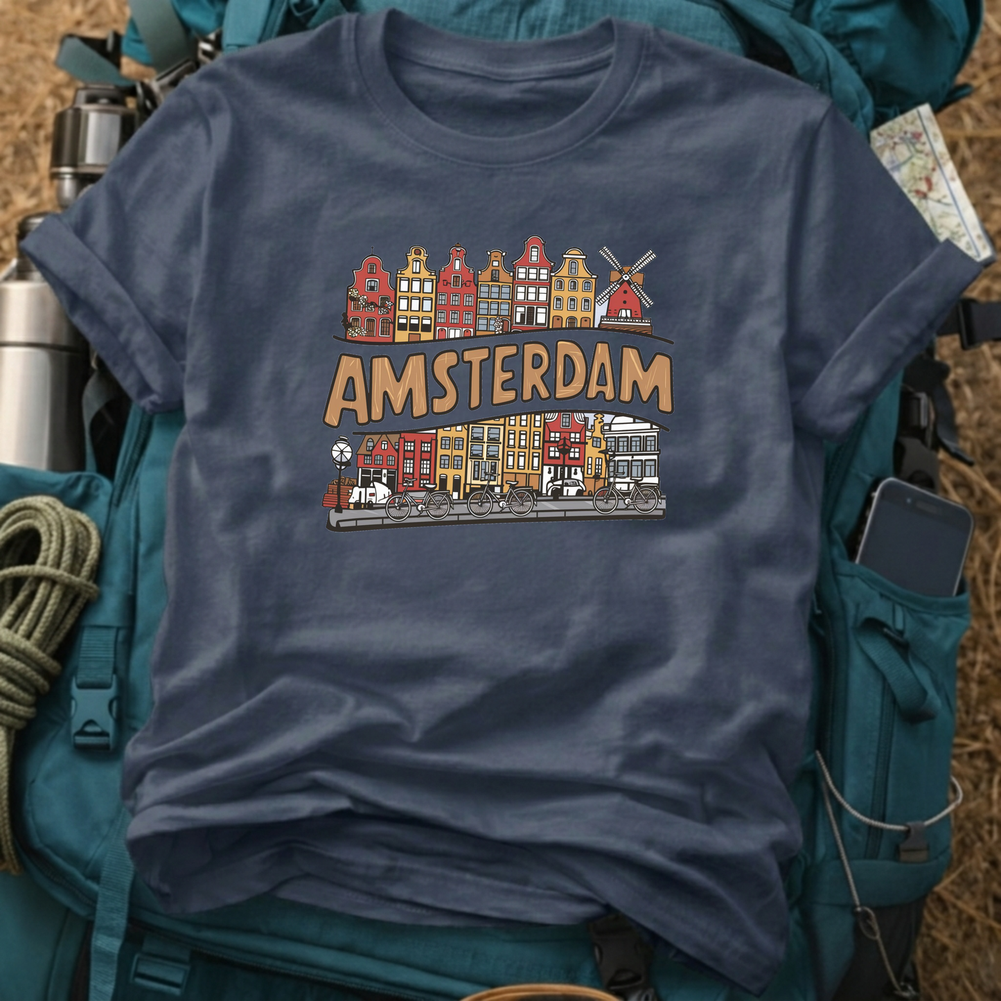 Amsterdam Netherlands Unisex Travel T-Shirt