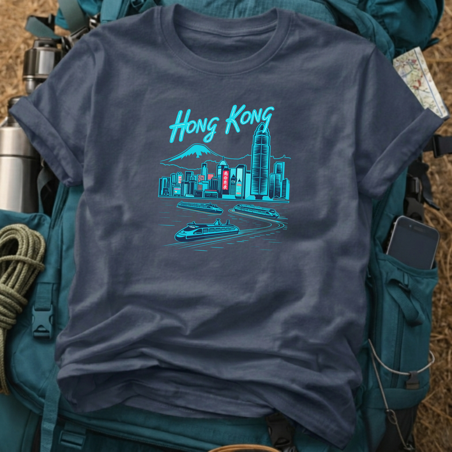 Hong Kong Unisex Travel T-Shirt