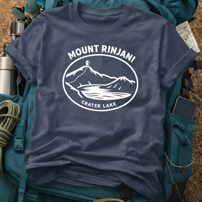 Mount Rinjani Lombok Graphic Tee - Indonesia Volcano Trek & Crater Lake Shirt