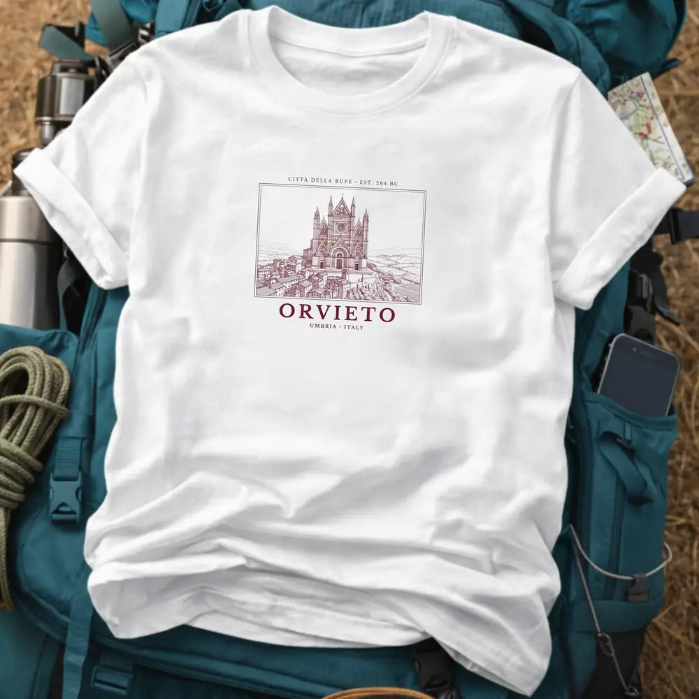 Orvieto Italy T-Shirt – Umbrian Cathedral Tee