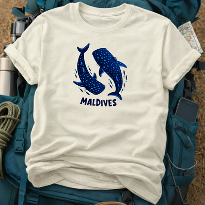 Maldives T-Shirt - Whale Shark Ocean Dive Graphic Tee