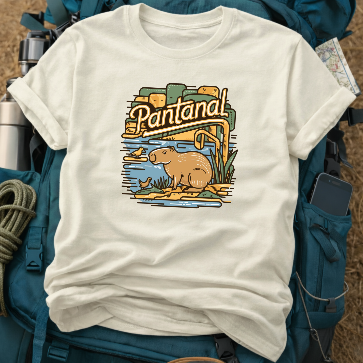 Pantanal Brazil Unisex Travel T-Shirt