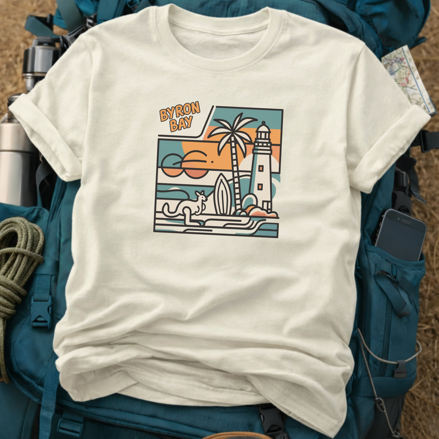 Byron Bay Australia Unisex Travel T-Shirt