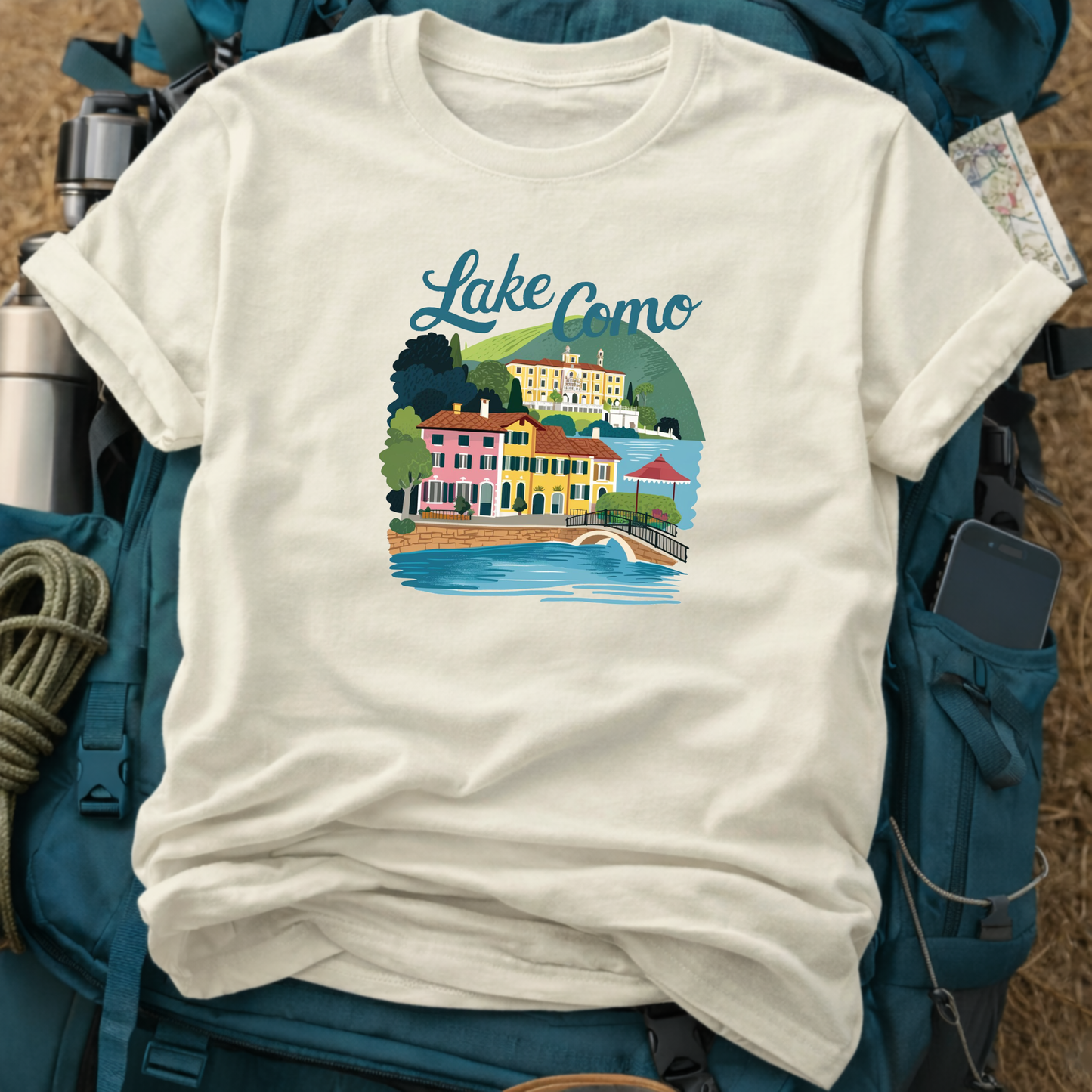 Lake Como Italy Unisex Travel T-Shirt