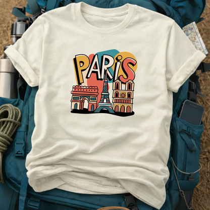 Paris France Unisex Travel T-Shirt