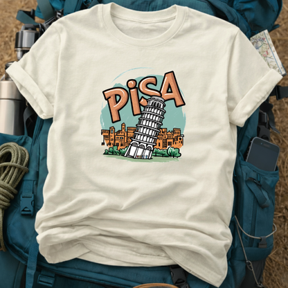 Pisa Italy Unisex Travel T-Shirt