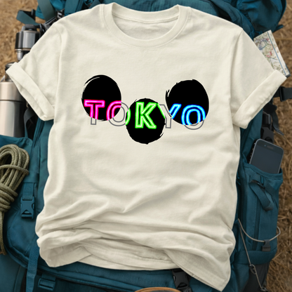 Tokyo Japan Streetwear T-Shirt - Neon Glitch Tokyo City Graphic Tee