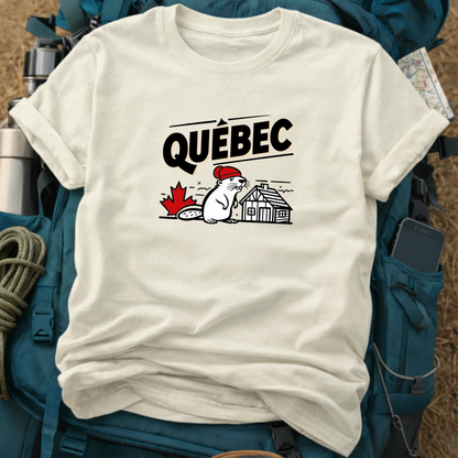 Quebec Canada Unisex Travel T-Shirt