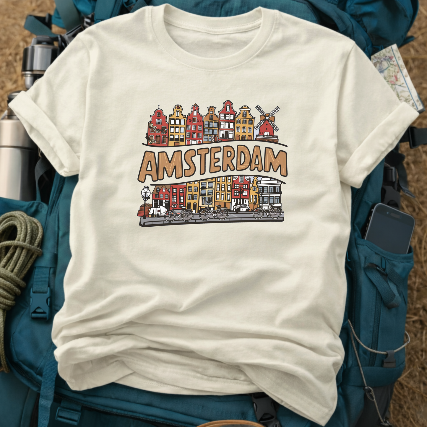 Amsterdam Netherlands Unisex Travel T-Shirt