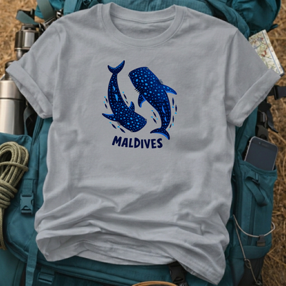 Maldives T-Shirt - Whale Shark Ocean Dive Graphic Tee