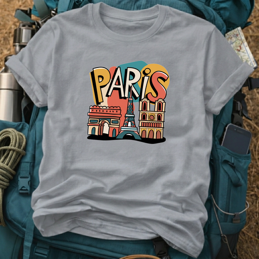 Paris France Unisex Travel T-Shirt