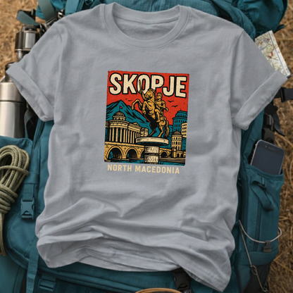Skopje North Macedonia Unisex Travel T-Shirt