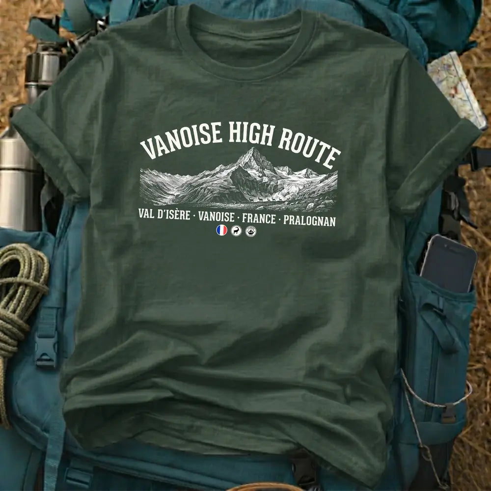 Vanoise High Route France T-Shirt – Alpine Valley Tee