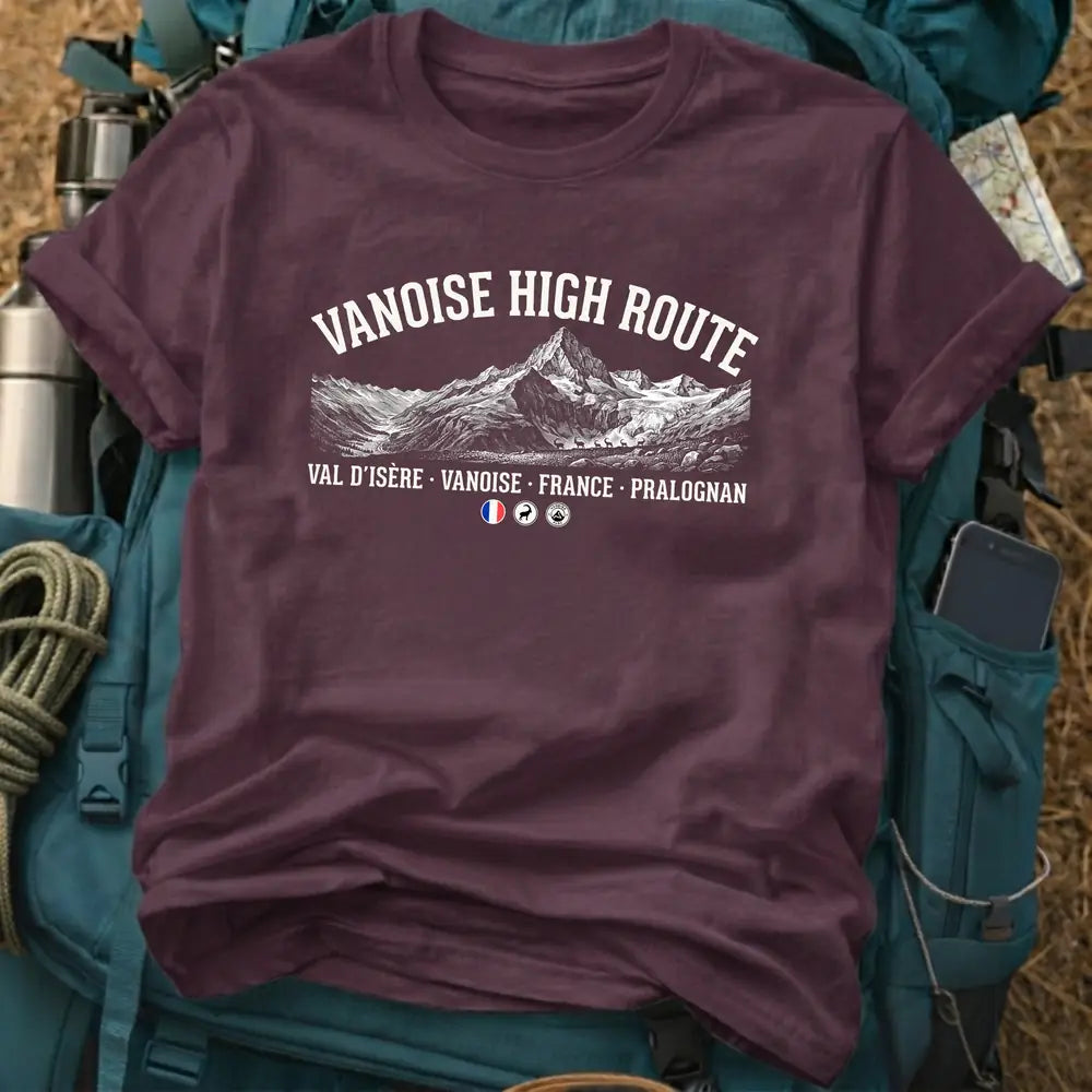 Vanoise High Route France T-Shirt – Alpine Valley Tee