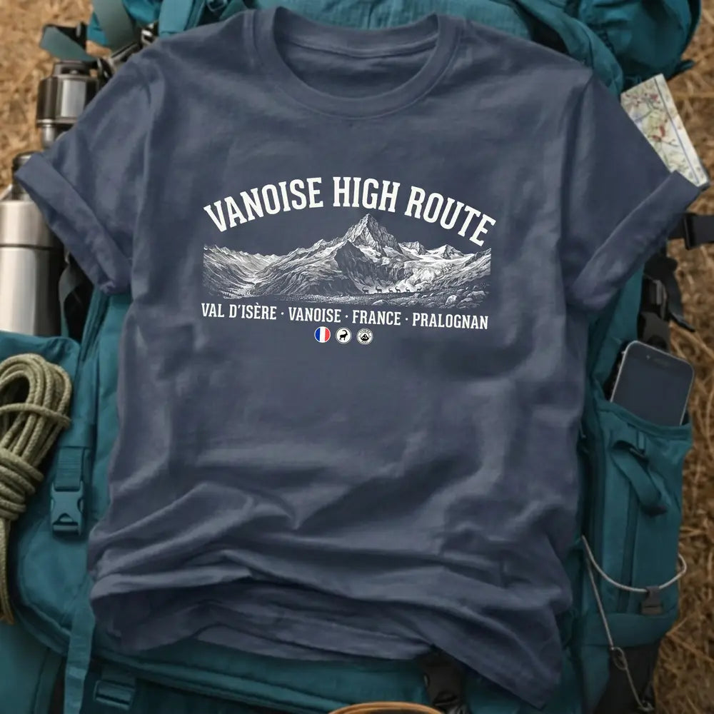 Vanoise High Route France T-Shirt – Alpine Valley Tee