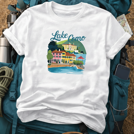 Lake Como Italy Unisex Travel T-Shirt