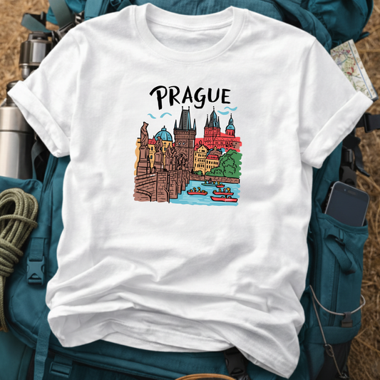 Prague Czechia Unisex Travel T-Shirt