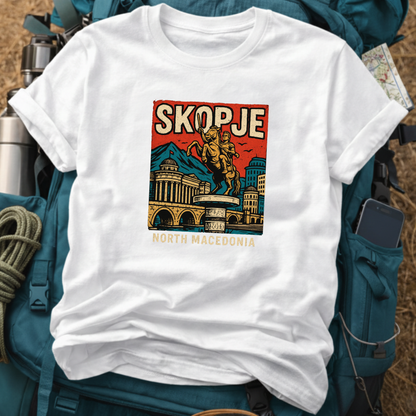 Skopje North Macedonia Unisex Travel T-Shirt