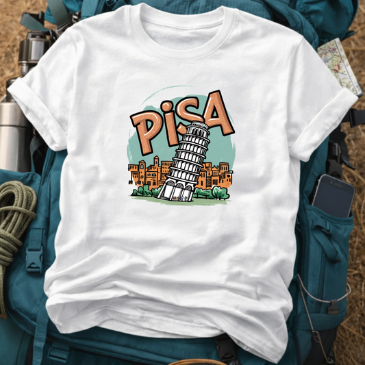 Pisa Italy Unisex Travel T-Shirt