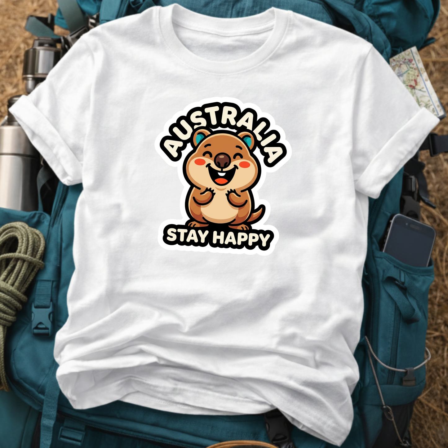 Australia Quokka T-Shirt – Cute Travel Graphic Tee