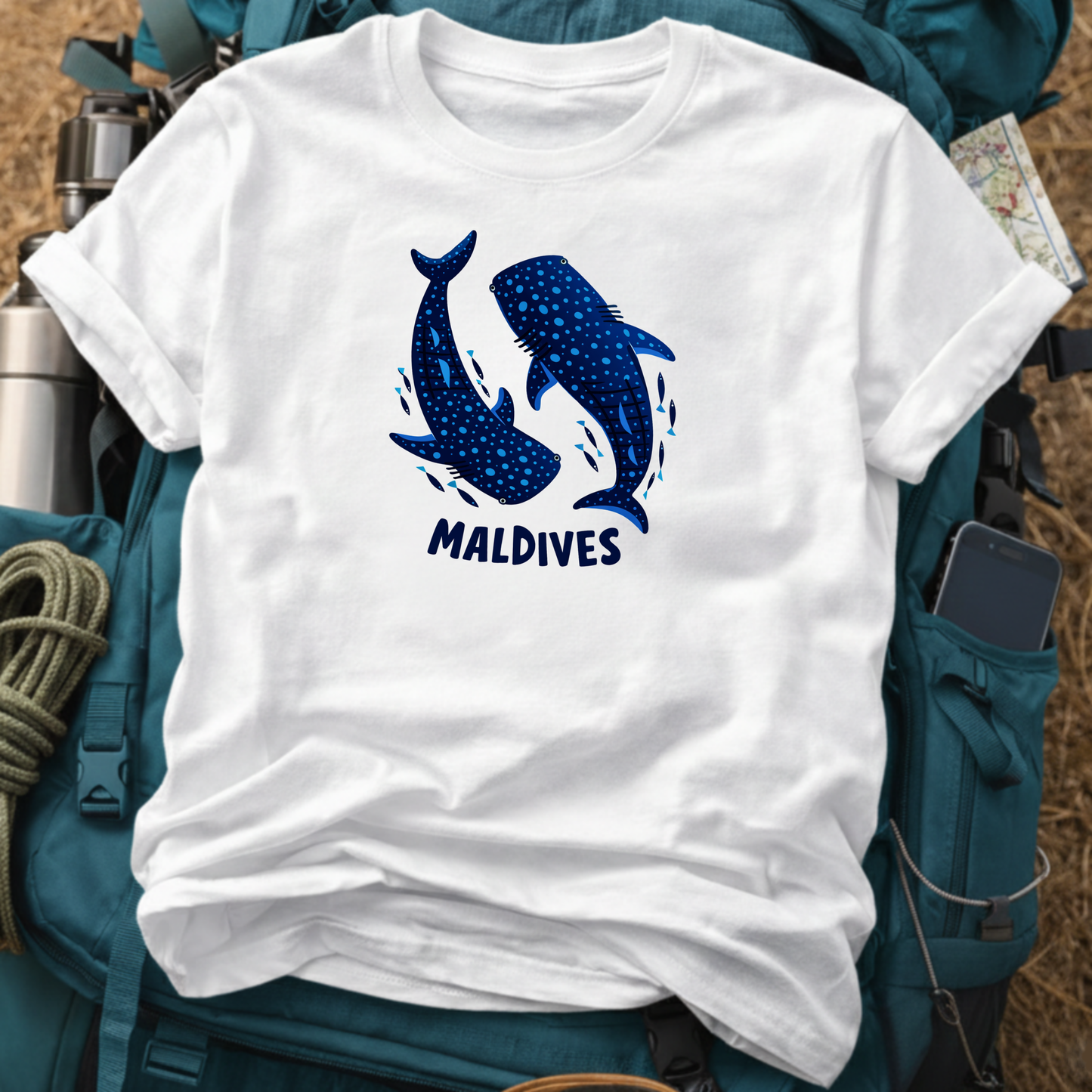 Maldives T-Shirt - Whale Shark Ocean Dive Graphic Tee