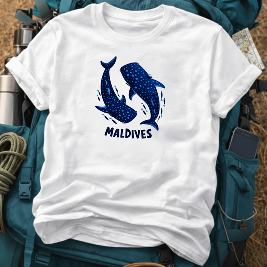 Maldives T-Shirt - Whale Shark Ocean Dive Graphic Tee