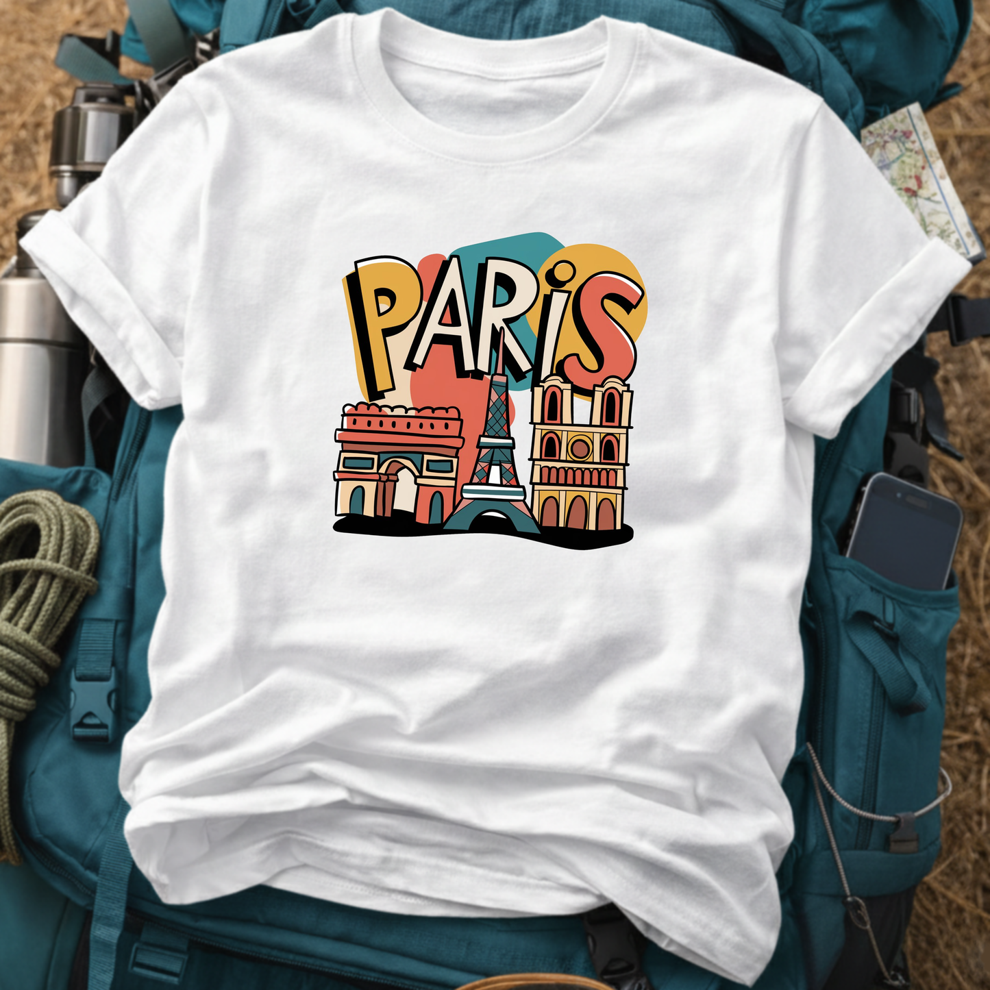 Paris France Unisex Travel T-Shirt