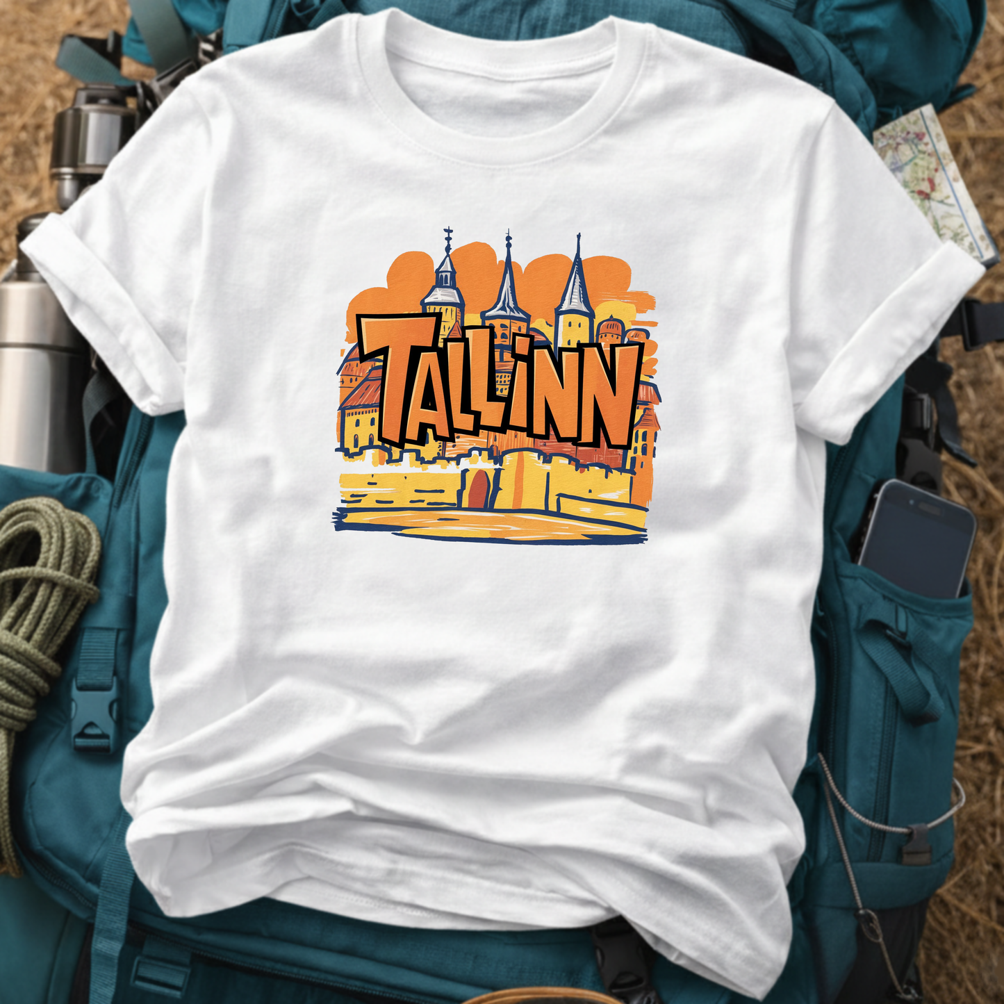 Tallinn Estonia Unisex Travel T-Shirt