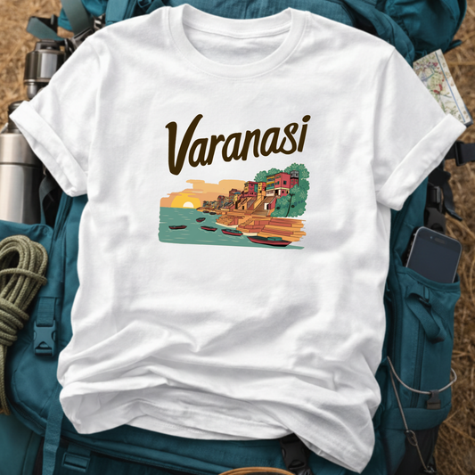 Varanasi India Unisex Travel T-Shirt