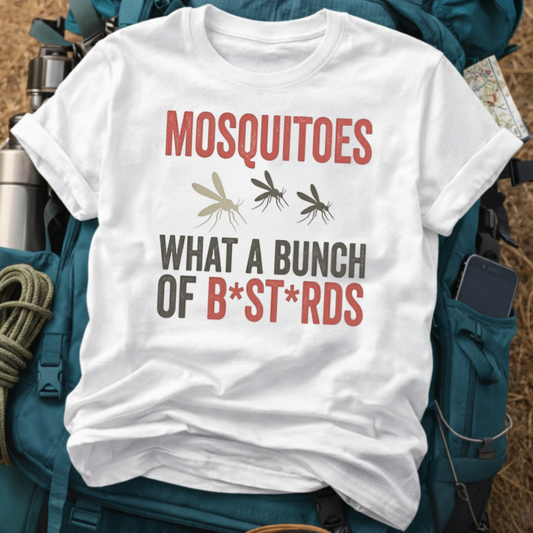 Funny Mosquito Graphic Tee - "What a Bunch" Sarcastic Summer Shirt