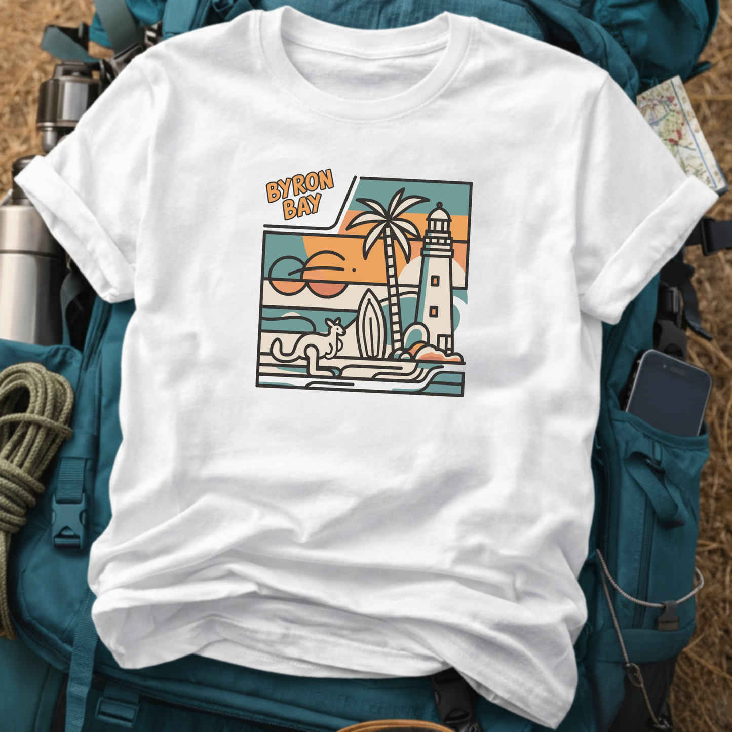 Byron Bay Australia Unisex Travel T-Shirt