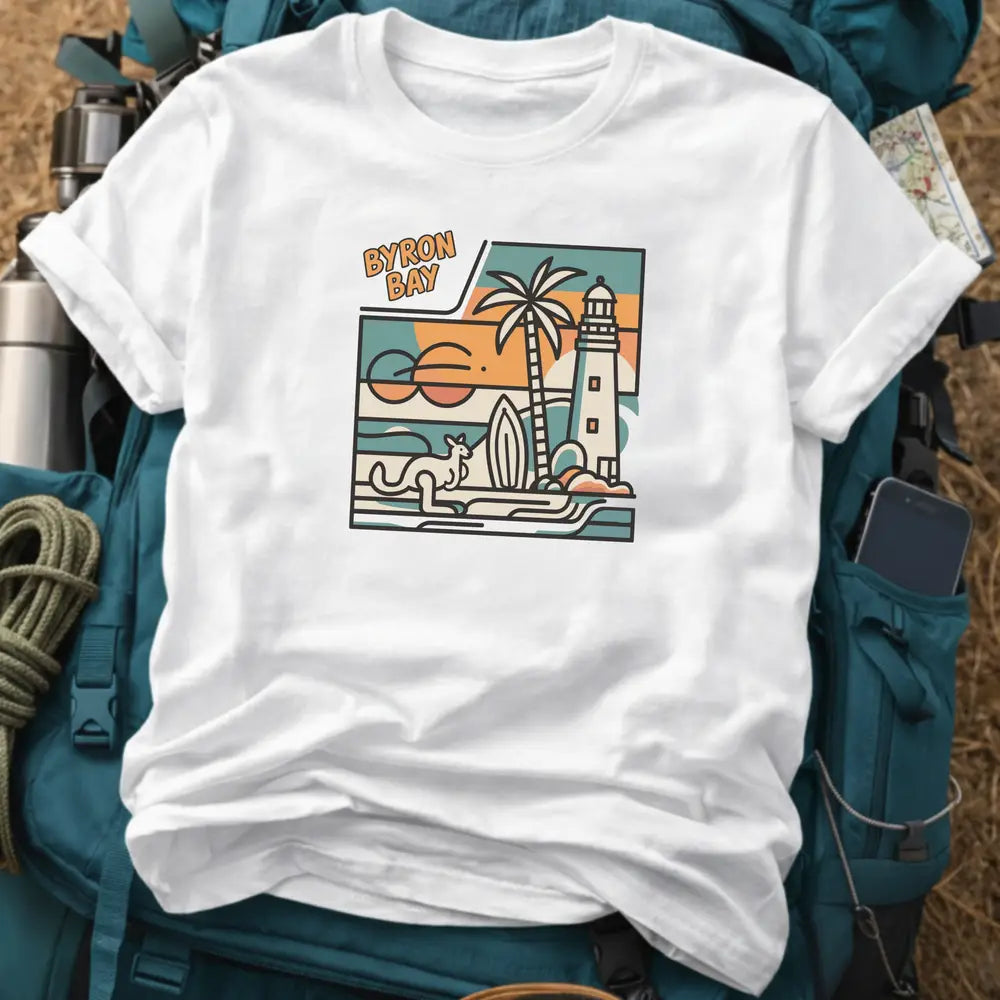 Byron Bay Australia Unisex Travel T-Shirt
