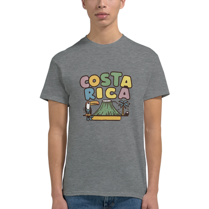 Costa Rica Unisex Travel T-Shirt featuring a man