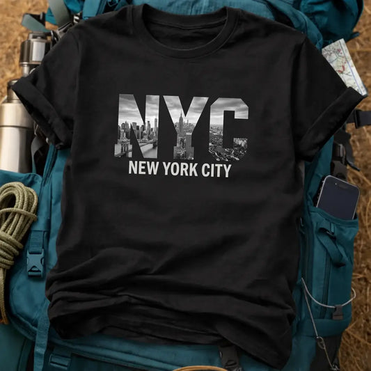 New York City Skyline Photo Graphic T-Shirt