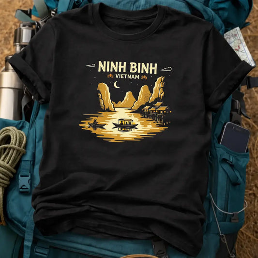 Ninh Binh Vietnam T-Shirt – Tam Coc River & Limestone Karst Graphic Tee