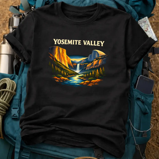 Yosemite Valley National Park T-Shirt – Retro Nature Landscape Graphic Tee