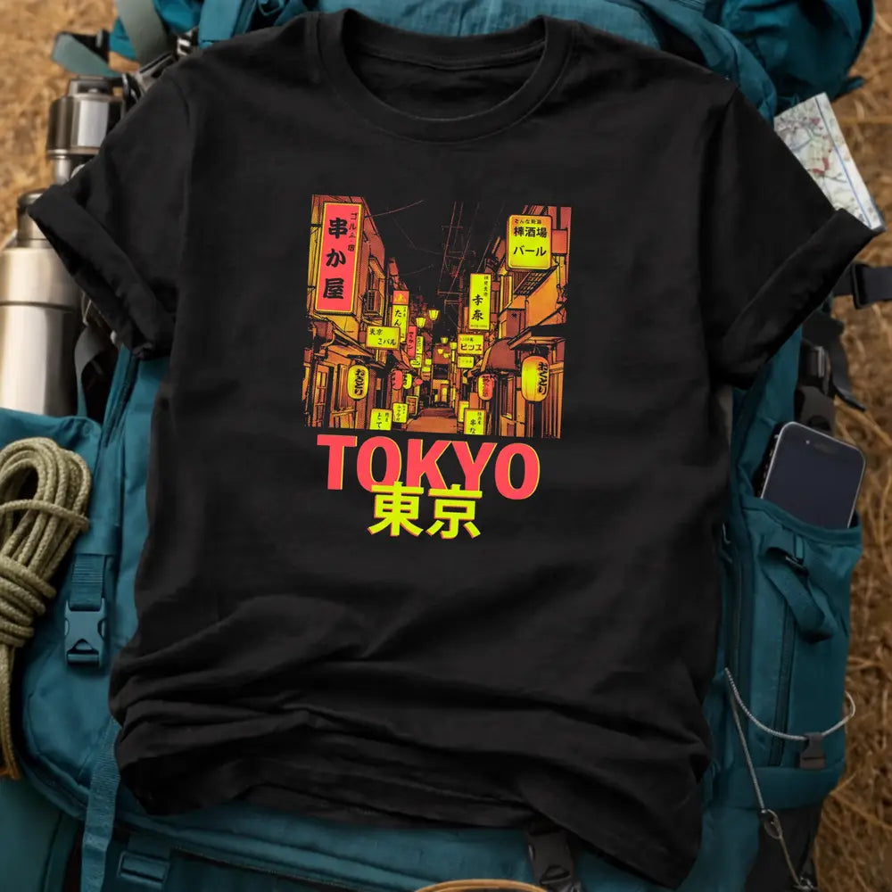 Tokyo Japan T-Shirt – Retro Neon Alleyway Izakaya Graphic Tee