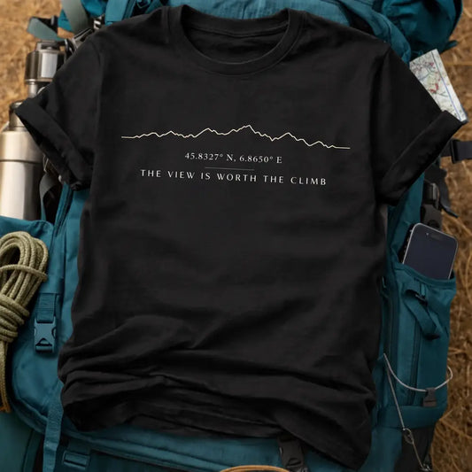 Mont Blanc Alps T-Shirt – Chamonix Mountaineering Graphic Tee