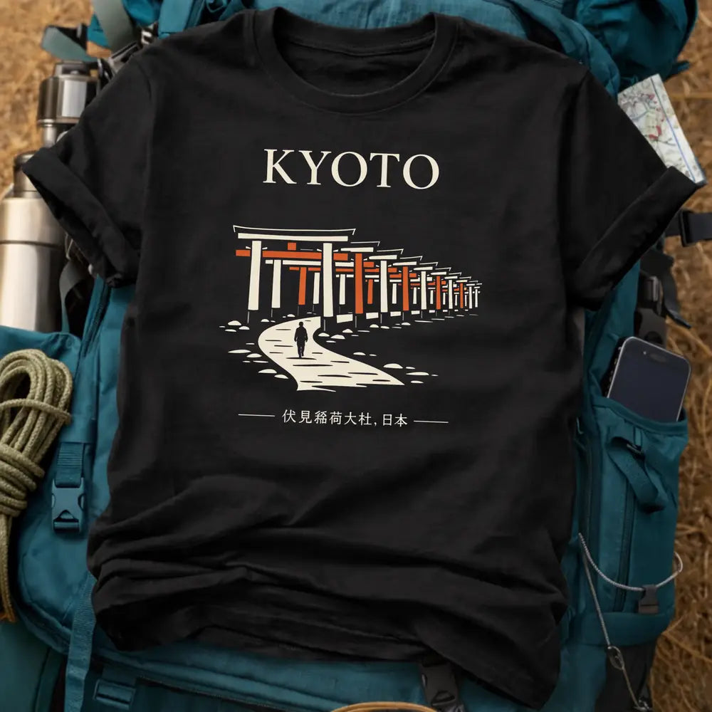 Kyoto Fushimi Inari Tee – Japanese Torii Gate Graphic Shirt