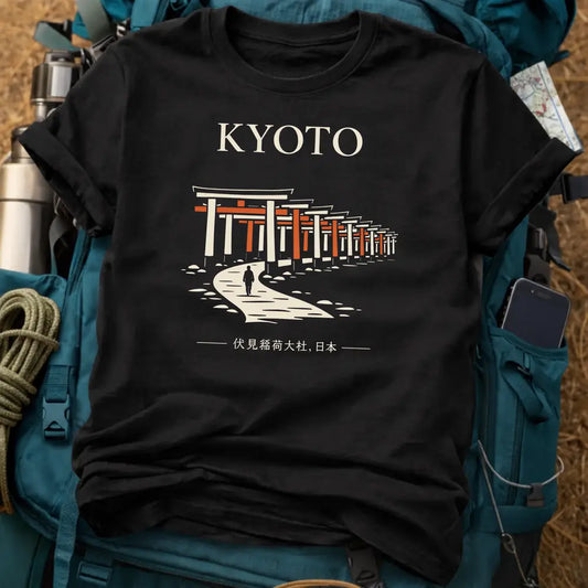 Kyoto Fushimi Inari Tee – Japanese Torii Gate Graphic Shirt