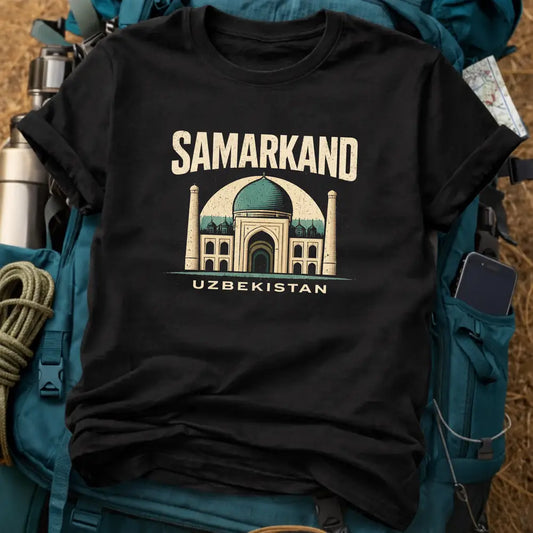 Samarkand Uzbekistan T-Shirt – Registan Square Silk Road Graphic Tee